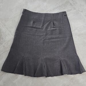 579 Slate Gray Midi Skirt